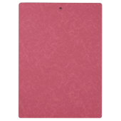 Deep pink  textured swirling  pattern klemmbrett (Rückseite)