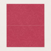 Deep pink  textured swirling  pattern visitenkarten (Außenseite Aufgefaltet)
