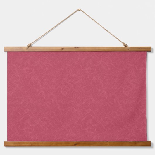 Deep pink  textured swirling  pattern wandteppich mit holzrahmen (Vorne)