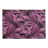 Deep Pink Tropical Palm Kissenbezug (Rückseite-Rechts)