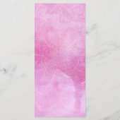 Deep Pink Watercolor & Mandala Wedding Menu Menükarte (Rückseite)