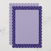 Deep Plum Wave Feiertagskarte (Vorne/Hinten)