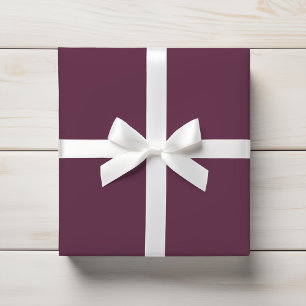 Deep Plum Wine Berry Maroon Solid Color Geschenkpapier