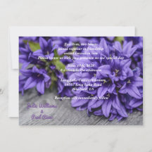 Deep Purple Blumen auf der Hochzeit von Grey Wood 