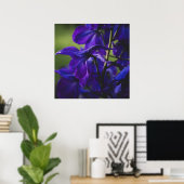 Deep Purple Delphinium Poster (Heimbüro)