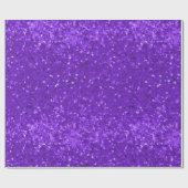 Deep Purple Glam Faux Glitter Pattern Geschenkpapier (Flach)