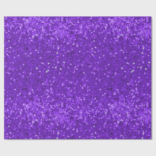 Deep Purple Glam Faux Glitter Pattern Geschenkpapier (Flach)