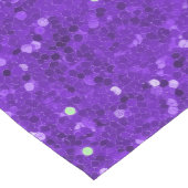 Deep Purple Glam Faux Glitter Pattern Kurzer Tischläufer (Ecke)