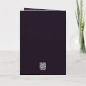 Deep Purple Striche-Neujahrskarte Feiertagskarte (Rückseite)