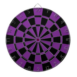 Deep Purple und Schwarzes Dartscheibe
