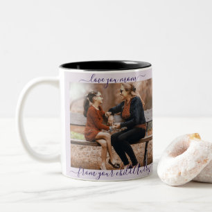 Deep Purple Violets Muttertags-Tasse Zweifarbige Tasse