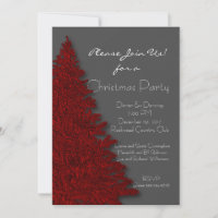Deep Red and Charcoal Grau Christmas Party
