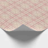 Deep Red and Charcoal Traditioneller Tartan Geschenkpapier (Ecke)