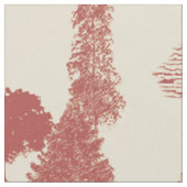 Deep Red and Cream Christmas Winter Wonderland 30" Stoff (Nahaufnahme)