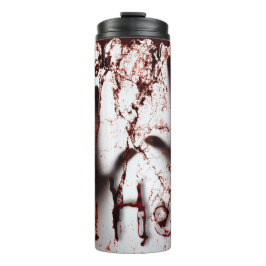 Deep Red Bloody Blood Spatter Help Thermosbecher