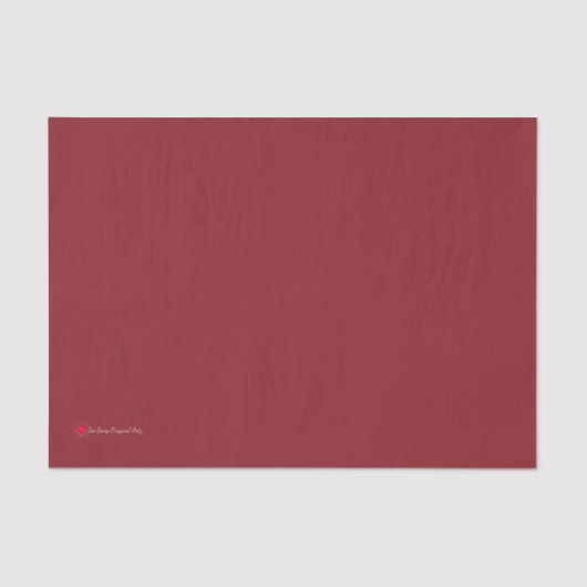 Deep Red Decoupage Matching Seidenpapier (Vorderseite)