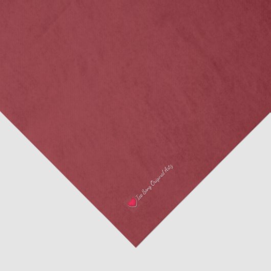 Deep Red Decoupage Matching Seidenpapier (Ausschnitt)