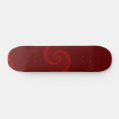 Deep Red Double Spiral Skateboard (Horizontal)