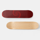 Deep Red Double Spiral Skateboard (Horizontal)