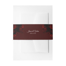 Deep Red Floral Elegante Gotische Hochzeit