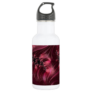 Deep Red Fraktal Trinkflasche