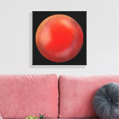 Deep Red Galaxy Orb - Crimson Canvas Print Leinwanddruck (Insitu (Wohnzimmer))