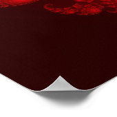 Deep Red Heart Poster (Ecke)