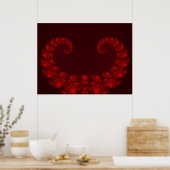 Deep Red Heart Poster (Küche)