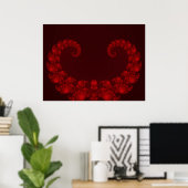 Deep Red Heart Poster (Heimbüro)