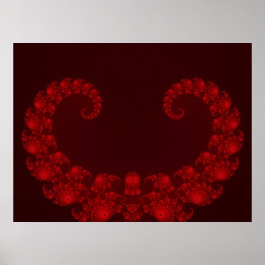 Deep Red Heart Poster (Vorne)