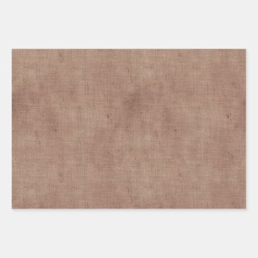 Deep Red Imitats Linen Geschenkpapier Set (Vorderseite 2)