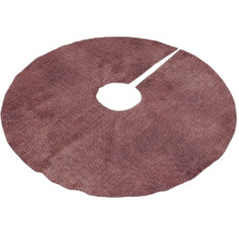 Deep Red Imitats Linen (Leinenlook) Polyester Weihnachtsbaumdecke