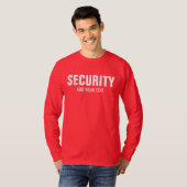 Deep Red Mens doppelseitige Langschläfensicherheit T-Shirt (Vorne ganz)