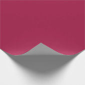 Deep Red Merlot Wine Solid Geschenkpapier (Ecke)