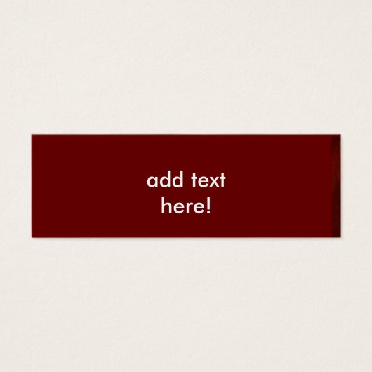 Deep Red Message Card (Vorderseite)