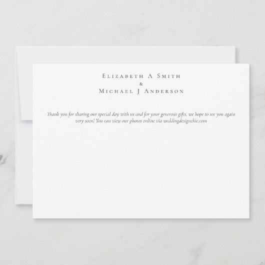 Deep Red Navy Floral Eukalyptus Greenerity Wedding (Rückseite)