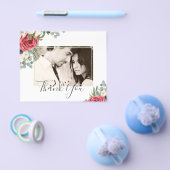 Deep Red Navy Floral Eukalyptus Greenerity Wedding Flyer (Einzeln)