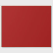 Deep Red Solid Geschenkpapier (Flach)