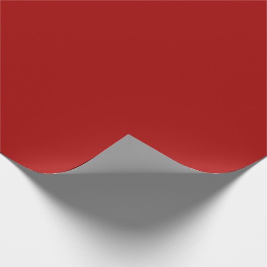 Deep Red Solid Geschenkpapier (Ecke)