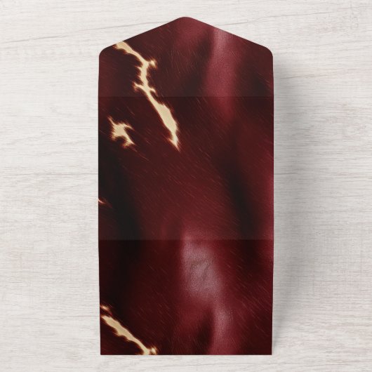 Deep Red Südwest Cowhide All In One Einladung (Außenbereich)