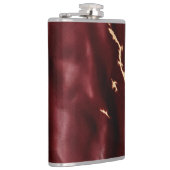 Deep Red Südwest Cowhide Flachmann (Rechts)