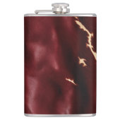 Deep Red Südwest Cowhide Flachmann (Vorderseite)