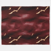 Deep Red Südwest Cowhide Fleecedecke (Vorderseite (Horizontal))