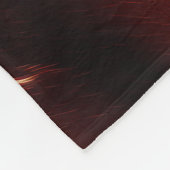 Deep Red Südwest Cowhide Fleecedecke (Ecke)