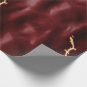 Deep Red Südwest Cowhide Geschenkpapier (Ecke)