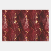 Deep Red Südwest Cowhide Geschenkpapier Set (Vorderseite 3)