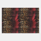 Deep Red Südwest Cowhide Geschenkpapier Set (Vorderseite 2)