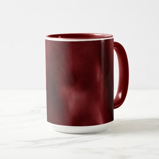 Deep Red Südwest Cowhide Tasse (VorderseiteRechts)