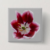 Deep Red Tullip Button (Vorderseite)