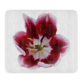 Deep Red Tullip Schneidebrett (Vorderseite)